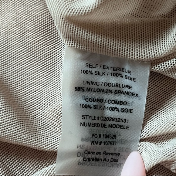 Alice + Olivia silk sequin blush mauve mini dress size 2 - Picture 9 of 10